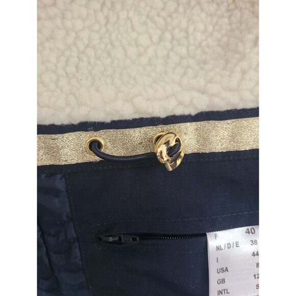 Saint James STE CLAIRE Long Sherpa Lined Rainproof Parka Women's Size 8 - Picture 5 of 12